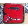 Hair Cutting Scissor and Razor Barber Shears Beauty Scissor Stainless Steel Razor Shaving Razor Grooming Kit