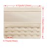 Cxapnstou Women Elastic Bra Extenders 6 Hook for Plus Size Bras Back Extension Strap 3pcs
