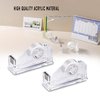 XUENIN 2-Piece Acrylic Tape Dispenser Desk - Durable, Stylish, and Versatile for Home, Office, or School - Fits Standard Tape Rolls - Desktop Convenience for Easy Organization（Silvery）