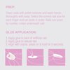 GoldFinger False Nails Kit, Jelly Color Ready to Wear Pink Fake Nails, Manicure Stick and Glue Included, Medium Length, Coffin Shape, Long-Lasting Hottest Trend Glue on Nails