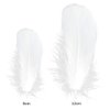 obmwang 100 Pieces 8-12cm Natural Goose Feathers for DIY Craft Wedding Party Home Decorations, White