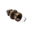 uxcell Bronze Cap Knob Lamp Shade Finial Decoration Dual Thread 1-3/8 Inch High 2Pcs
