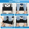 Wheelchair Foot Rest Straps Medical Safety Seat Belt Wheelchair Leg Support Restraints Harness for Elderly Dementia Patient Restraint Velcro Strap Prevent Sliding Leg Separator Wheelchair Accessories