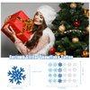 Christmas Snowflake Temporary Tattoos Stickers Winter Snow Flakes Glitter Tattoos Apparel Accessories for Adults Kids Christmas Holiday Party Favors Costume Body Face Decorations Supplies 78 Pcs