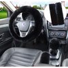 Pinbola 5pcs in 1 Set Faux Wool Steering Wheel Cover Soft Fluffy Handbrake Cover & Gear Shift Cover & 2pcs Seat Belt Shoulder Pads Warm Universal Fit for 15 Inch (Black)