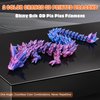 Beesini 3D Printed Dragon, 2PCS 3D Dragon, 3D Printed Animals, Crystal 3D Dragon Fidget, Home Office Decor Executive Desk Toys