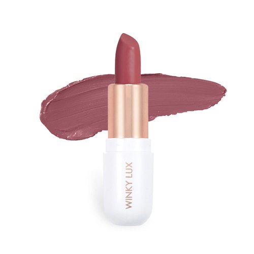 Winky Lux Crème Dreamies, Nude Tint Shea Butter Moisturizing Lipstick, Nourishing High-Pigment Lip Balm Designed in New York City, 0.16 Oz, Creme