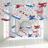 30 Pieces Airplane Hanging Swirls Decoration Airplane Party Supplies Airplane Foil Swirls Airplane Ceiling Whirls Airplane Spiral Streamers for Airplane Theme Party Baby Shower Birthday Party Favors