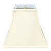 Royal Designs Square Bell Lamp Shade, Eggshell, 5" x 10" x 9"