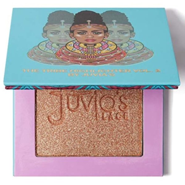 Juvia's Place Highlighter Tribe Glow Vol.2 - Highlighter Powder, Baked Highlighter, Shimmer Highlighter Makeup, Long-Wearing & Illuminating Cheek Highlighter - Suitable for Medium Skin Tones