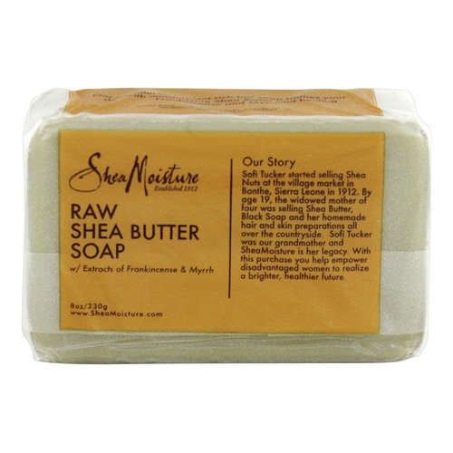 Shea Moisture Raw Butter Bar Soap, 8 Ounce, Pack of 2