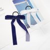 6Pcs Velvet Hair Ribbon for Woman Girl, Ponytail Bow Ties Hair Rubber Bands Long Ribbon Scrunchie, Soft Elastics Ponytail Holders Hair Accessories for Toddler Girls