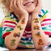 CHARLENT Glitter Temporary Tattoos for Kids - 74 Individually Sheets Mixed Tattoos for Kids Party Supplies