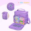 GRAOSO Carrying Case Compatible with Little Tikes Story Dream Machine Books Starter Set, Toy Storage Bag with Handle and Shoulder Strap for Storybook, Character, Accessories, Purple, Bag Only