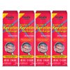 NOVEX Leave-In Conditioner - Brazilian Keratin Recharge Tube - 3 fl oz (Pack of 4) - Reconstructive Keratin, Frizz Control & Damage Repair, Ultra Concentrated Formula for Smooth and Straight Hair