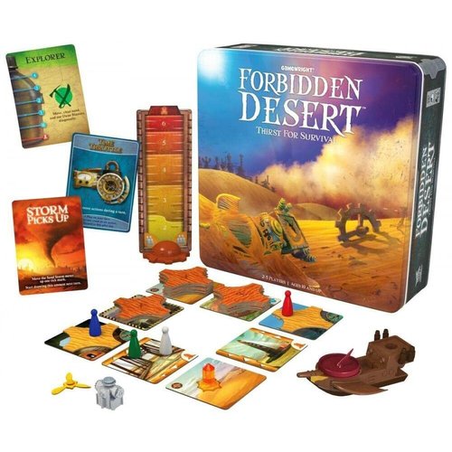Gamewright Forbidden Desert – The Cooperative Strategy Survival Desert Board Game Multi-colored, 5"