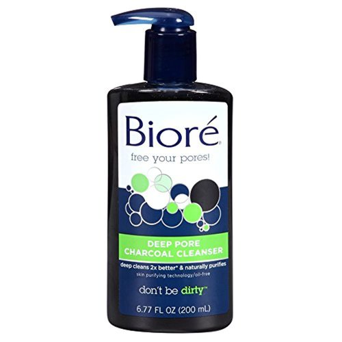 Biore Deep Pore Charcoal Cleanser, 6.77 Ounce, 2 Pack