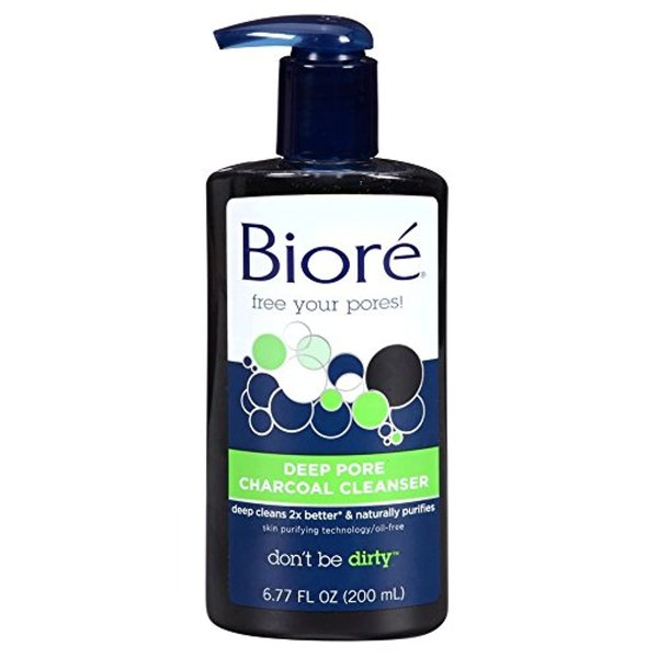 Biore Deep Pore Charcoal Cleanser, 6.77 Ounce, 2 Pack