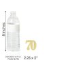 Gold Glitter 70 - No-Mess Real Gold Glitter Cut-Out Numbers - 70th Birthday Party Confetti - Set of 24