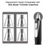GOMINYUF 4 Pcs Replacement Heads Compatible with Ear and Nose Hair Trimmer Clipper as The Photo Show-Include a Cleaning Brush