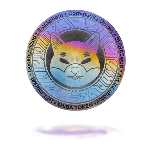 Cryptochips Shiba Inu (SHIB) Galaxy Coin Custom Physical Crypto Coins You Can HODL | Anodization Technology and Electrolytic Coloring