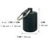 2 Packs Alumium Pill Container Keychain Pocket Coin Stashes Metal Medication Pill Holder Travel Pill Box (Gray and Black)