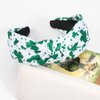 St Patrick's Day Knotted Headband for Women Twist Turban Headband Wide Hair Hoop Party Holiday Headwear for Girls