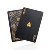 BIERDORF Diamond Waterproof Black Playing Cards, Poker Cards, HD, Deck of Cards (Gold Skull)