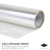 Cellophane Wrap 24"x100' Mylar Sheet Cellophane Roll Great Wrapping Paper for Craft Basket (Clear)