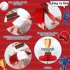 44 Pcs Baseball Party Decorations Happy Birthday Banner Sports Theme Hanging Swirls and Honeycomb Centerpieces Baseball Birthday and Gameday Celebration Decors for Kids Boys Baby Shower Party Supplies