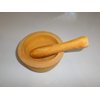 spice smasher hand made wooden mortar and pestle set with 7 inch diameter mortar bowl