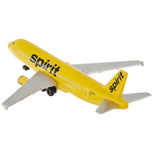 Daron Toy Airplane – Spirit Airlines – Die-Cast Metal Model Airplane Toy with Plastic Parts for Kids Ages 3+