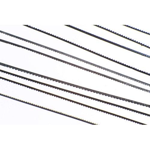 SE 144-Piece Jeweler's Piercing Saw Blade Set - Precision Steel Blades in Various Sizes for Detailed Work, Fits 6-Inch Saw Frame, Ideal for Craftsmen, Hobbyists, and Jewelers