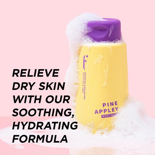 FLABOIS PINEAPPLEY BODY WASH - Daily Pineapple Extract Scented Body Wash Cleanser Hydrating Dead Skin Remove Nourishing Soften for Sensitive Skin with Ceramide LHA - 13.5 Fl oz