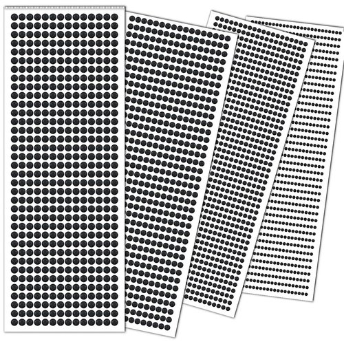 3090 Pcs Black Self-Adhesive Rhinestone Stickers Face Gems Stick On Hair Jewels Eye Gems Body Glitter Jewel Stickers For DIY Crafts Nail Makeup Decor Scrapbooking Embellishments 4 Sizes 3/4/5/6 mm