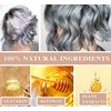 Silver Gray Hair Wax,Temporary Natural Mud Grey Hair Dye Coloring Wax for Cosplay,Party,Show,Daily Use Etc,Long Lasting,Washable,Refreshing & Non-greasy Matte Hairstyle Ash