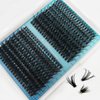 Lash Clusters DIY Eyelash Cluster Extension 320PCS, 0.07C/D Curl 9-16MIX 50D Individual Cluster Lashes Extension False Lashes DIY Lash Extensions at Home