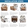 Eco-Ancheng Recliner Slipcovers 4-Pieces Lazyboy Recliner Covers Recliner Couch Covers Recliner Chair Cover Non Slip Reclining Slipcovers with Storage Pockets Furniture Protector for Living Room