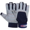 MRX BOXING & FITNESS Sailing Gloves with 3/4 Finger and Grip for Men and Women, Great for Kayaking, Workouts and More (Blue/Grey, Medium)