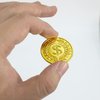 GiftExpress Plastic Gold Coins - 144 Count Kids Play Money Pirate Tokens - Toy Treasure Hunts, Chests, Cauldrons Decorations & Party Favors