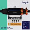 Fitletic Running Belt with Side Pocket, Loops for Energy Gels, Race Bib Number Holder. Waist Pack Water Resistant Phone Holder. Model Ultimate II