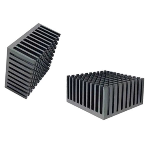 Jienk 4PCS Black Aluminum Heat Sink with Thermal Conductive Adhesive Tape, 40×40×20mm Heatsink Cooler for Cooling VRM GPU Stepper Driver 3D Printer Stepper Motor
