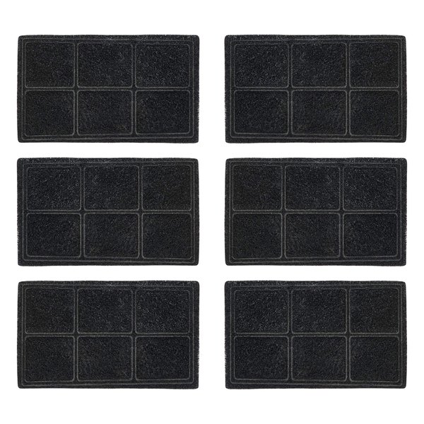 IRIS USA, Inc. Replacement Filters for Dog & Cat Pet Water Fountain, 6 Pack PWF-200F, Black Filter (587295)