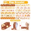 48 Boho Rainbow 24PCS Boho Rainbow Temporary Tattoos Sticker 24PCS Slap Bracelets Perfect for Themed Birthday Party Favors Baby Showers or Classroom Rewards Ideal Decor and Gifts for Girls and Boys