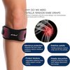 HiRui 2 Pack Patella Tendon Knee Straps, Knee Brace Knee Support Patellar Stabilizer for Running Hiking Tennis Jumping Arthritis Tendonitis Pain Relief-Adjustable (Gray)