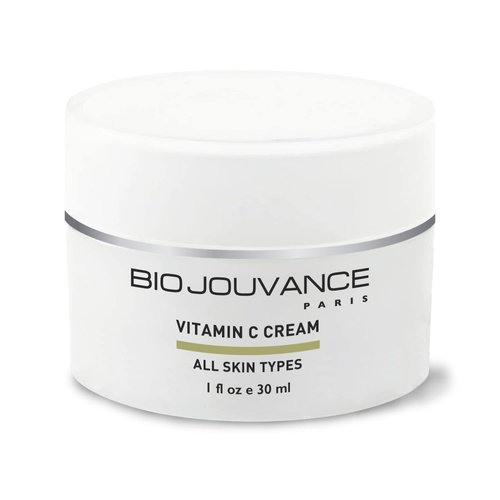 BIO JOUVANCE PARIS - Multi Vitamin C Cream 1oz / 30ml - All Skin Types | Anti Aging | Skin Brightening | Highly Concentrated Formula | Daily Facial Skin Care Treatment Regimen | Made in France