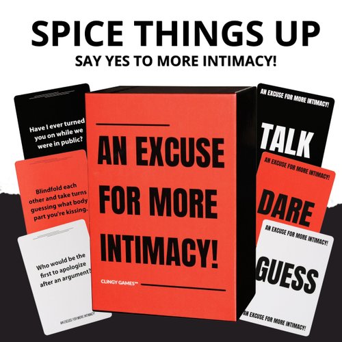 Romantic Couples Games for Adults - Fun Card Games for Date Night - an Excuse for More Intimacy - Perfect Couples Gift Ideas for Connection - Spicy Dares and Questions