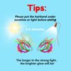 ZIFENG Ziricher Plastic Cat Ears Headband Luminous Hair Band Glow in the Dark Headbands For Girls Christmas Thanksgiving Day Halloween Party Supplies (6 Colors per Pack)