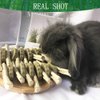 kathson Chinchilla Treats Bunny Chew Toys for Rabbits Teeth Grinding,Organic Bamboo Sticks Natural Toys for Hamsters 2 Pack