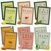 SHIONLE Daily Essential Face Mask Pack, 23ml X 12 Pack, 6 Types (Collagen, Honey, Vitamin, Aloe, Snail, Tea Tree) Korean Beauty Skin Care Set, Intense Hydration, Home Spa For All Skin Types